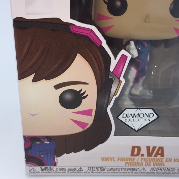 Overwatch D Va Eb Games Exclusive Funko Pop 491 Diamond Collection Figure - Picture 9 of 11